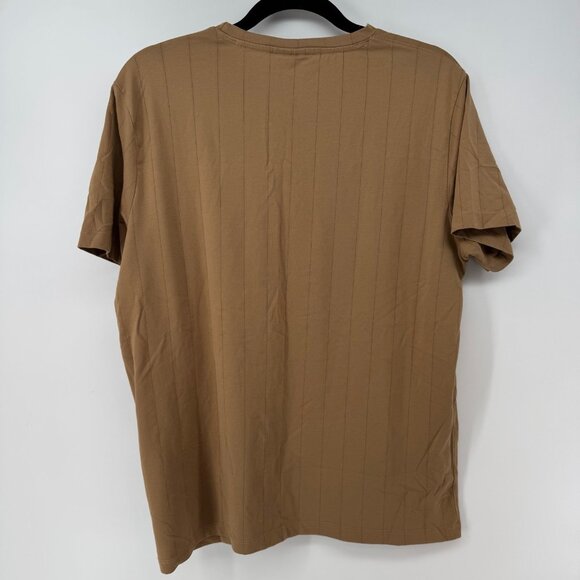 KAALY International Ribbed T-Shirt Men’s Large Camel Brown Graphic Tee - Picture 6 of 6